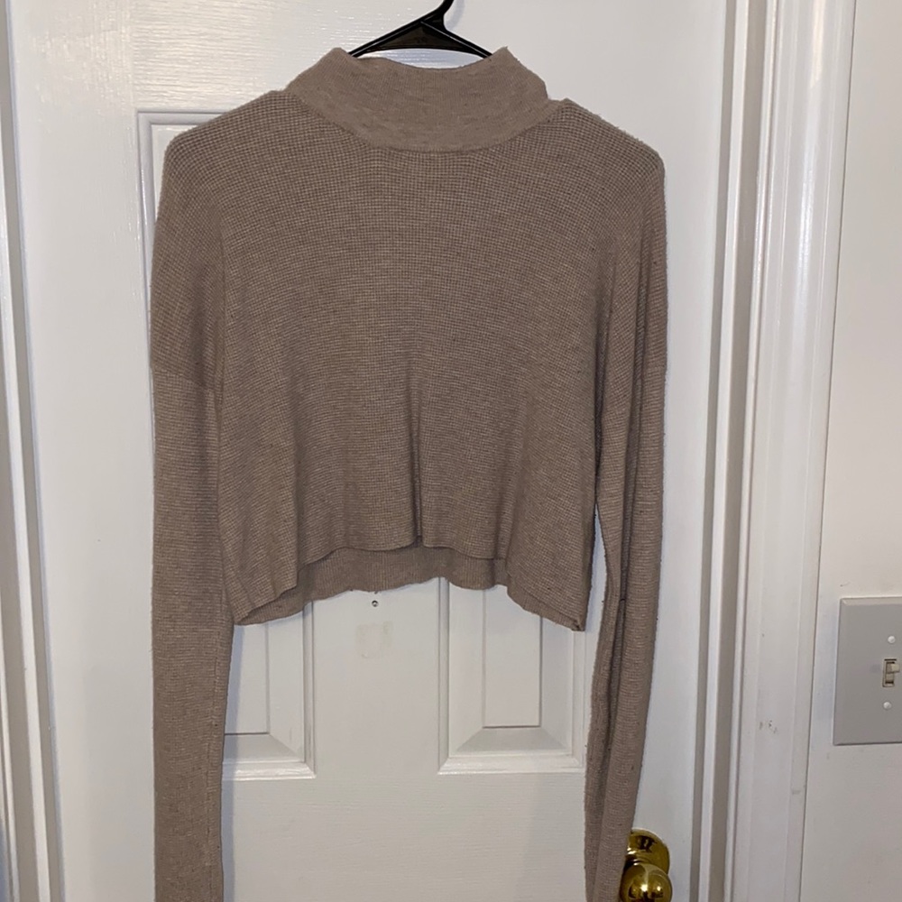 RED Cropped Sweater